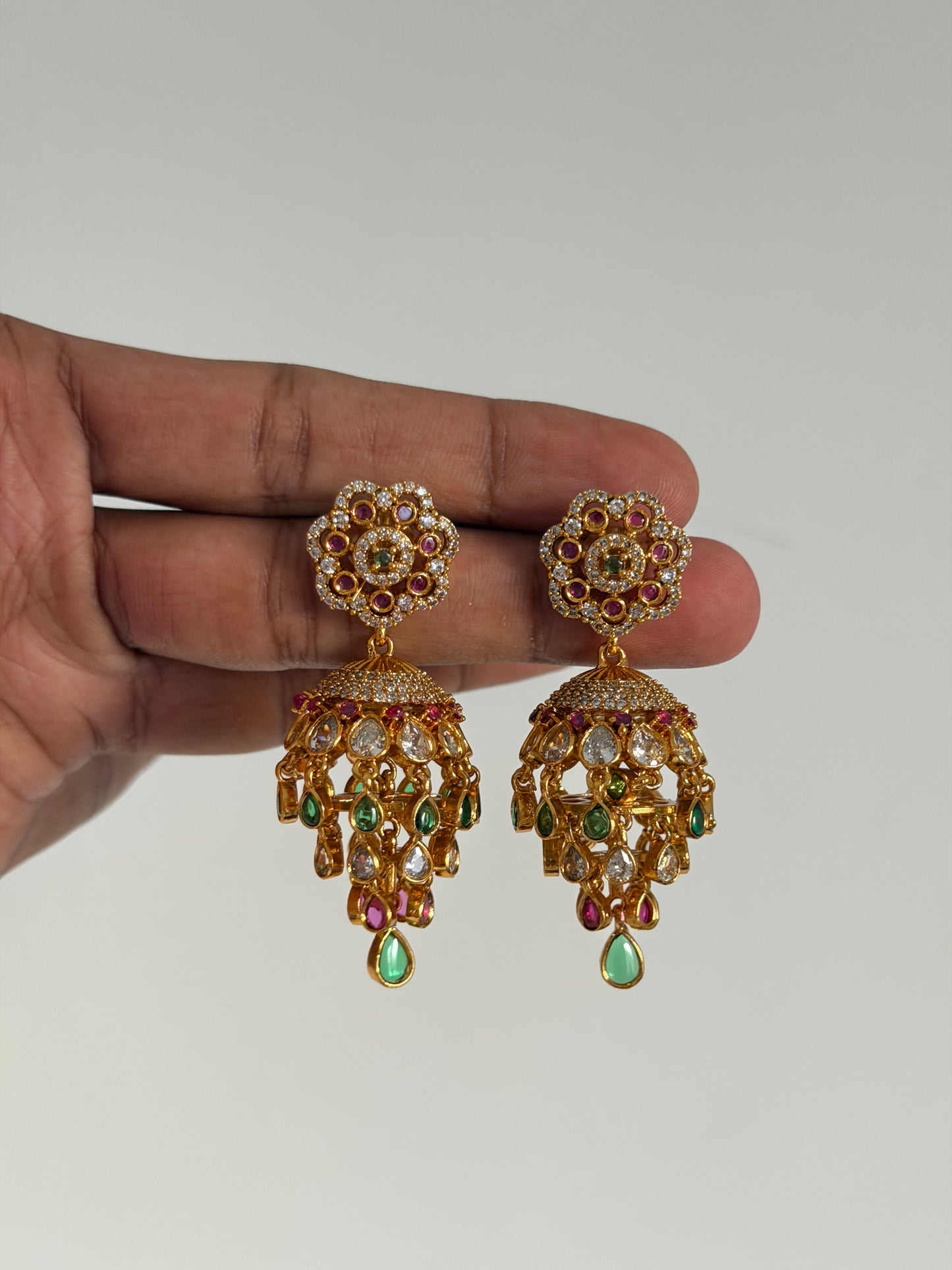 Elegant Designer Dangler Jhumka Earrings