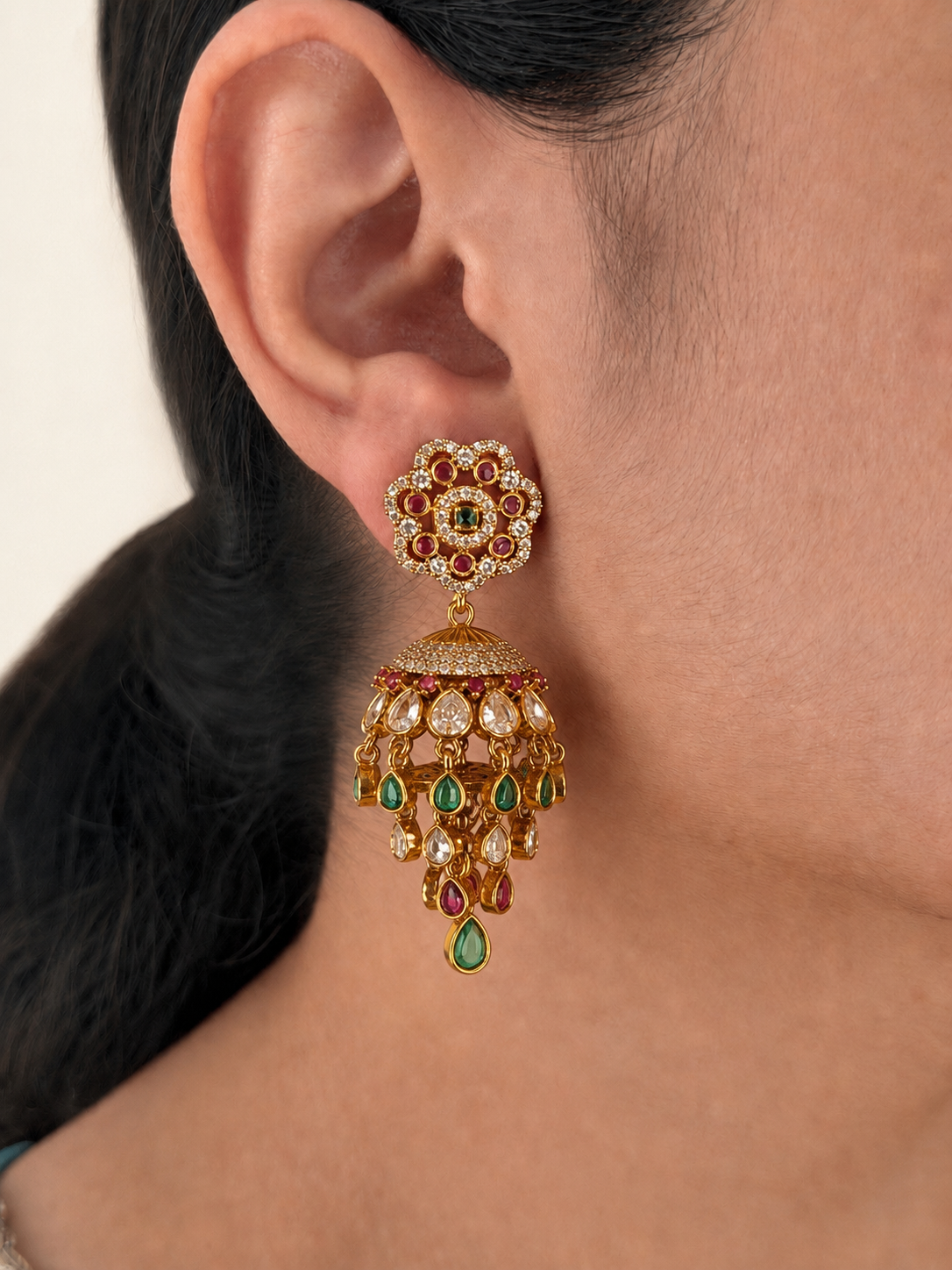 Elegant Designer Dangler Jhumka Earrings