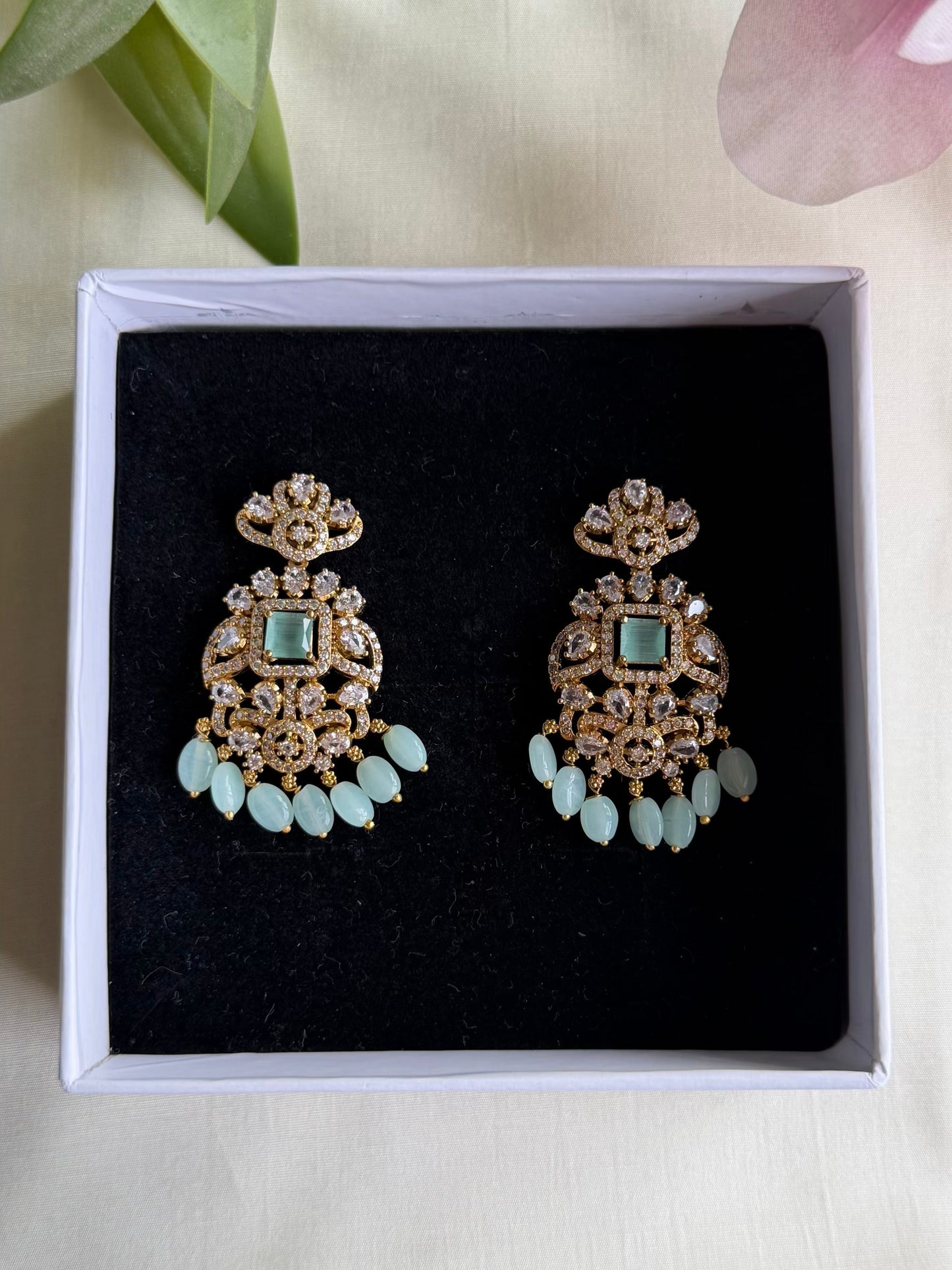 Victorian CZ Dangler Earrings