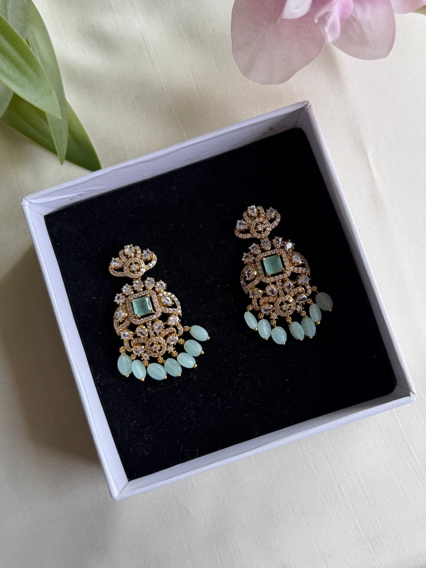 Victorian CZ Dangler Earrings