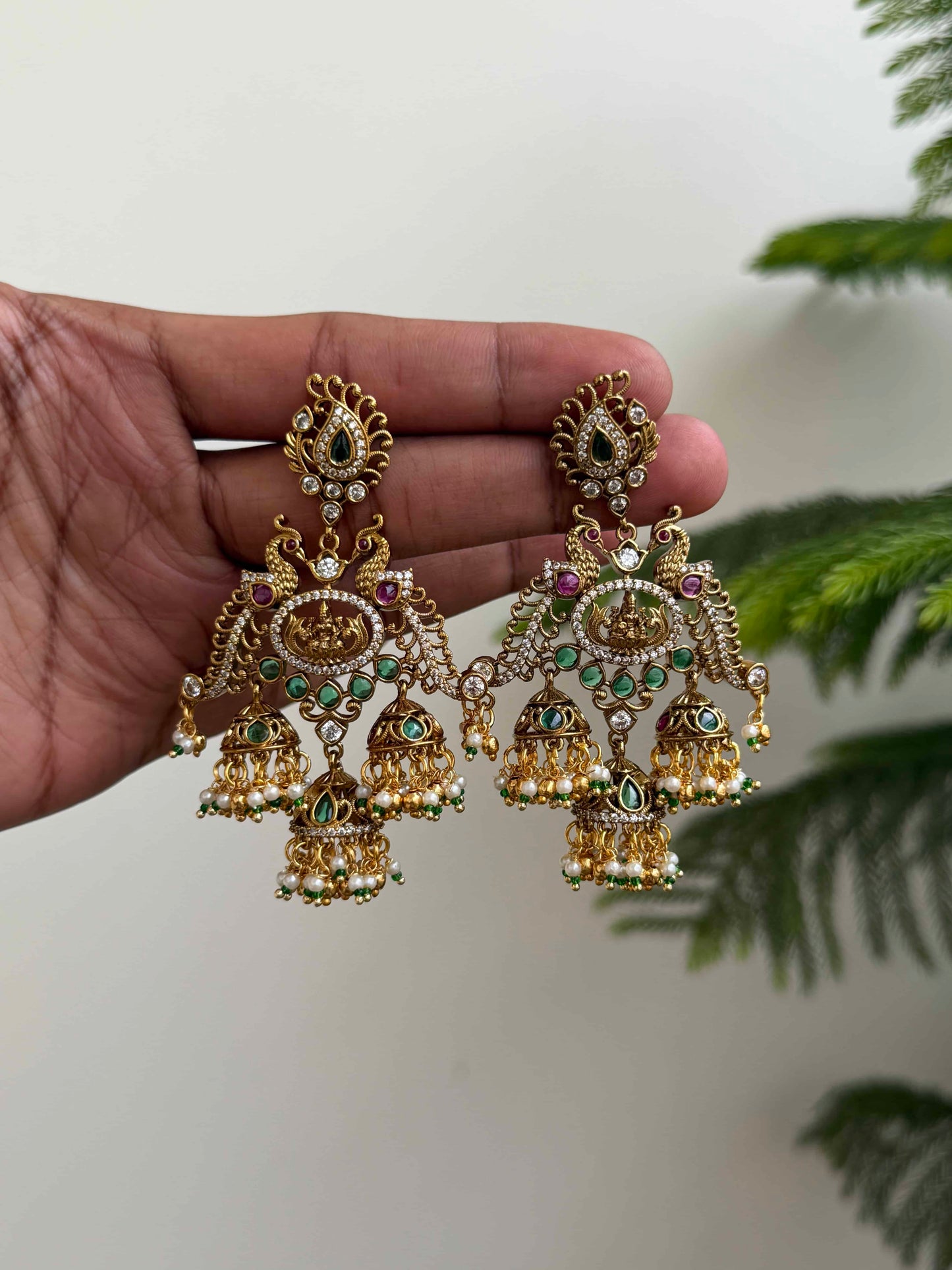 Grand Multi Jhumka Earrings