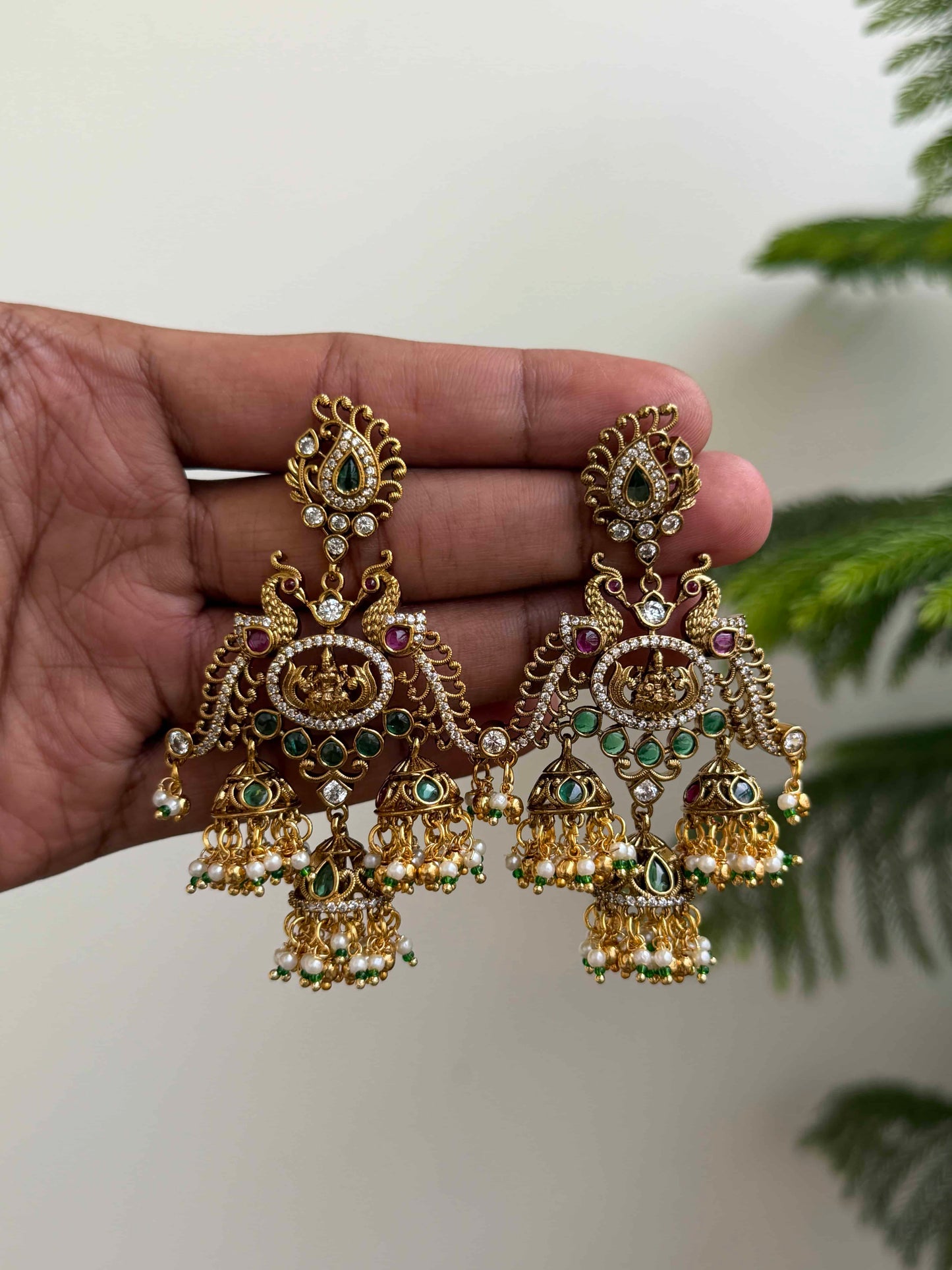 Grand Multi Jhumka Earrings