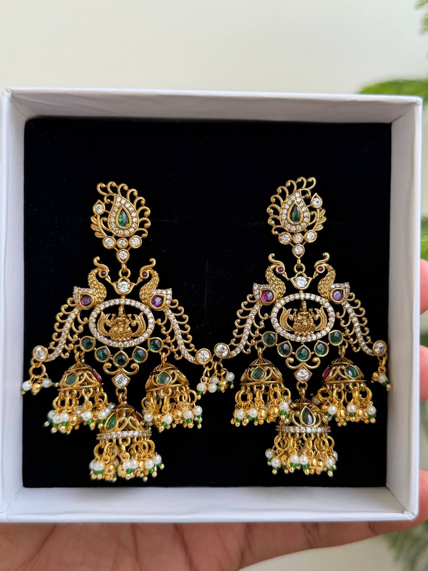 Grand Multi Jhumka Earrings