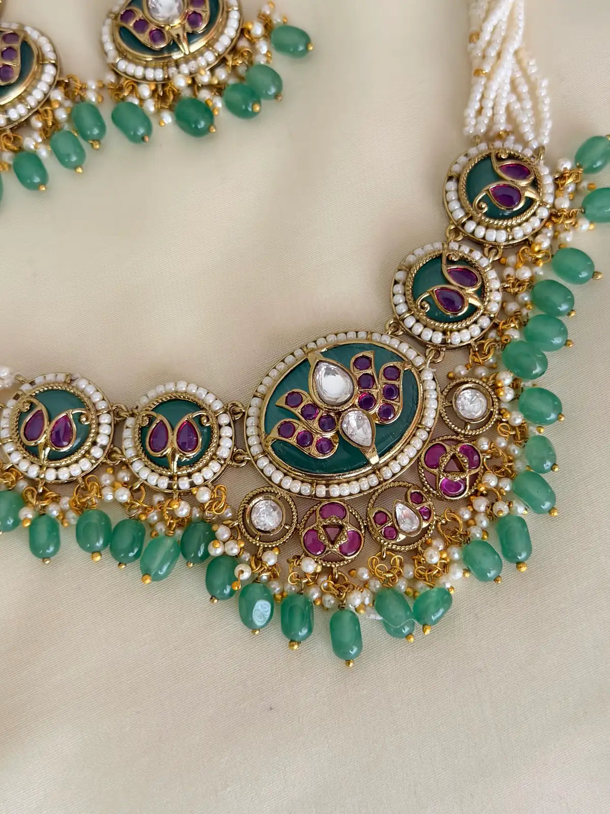 Pearl Heritage Necklace Set with Drops