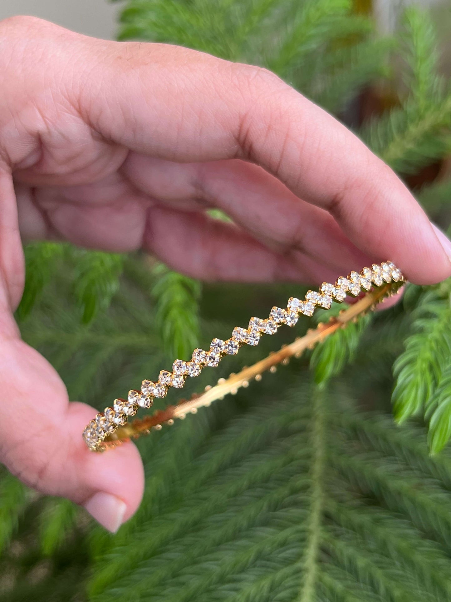Sleek Gold-Look AD Bangles – Set of 4