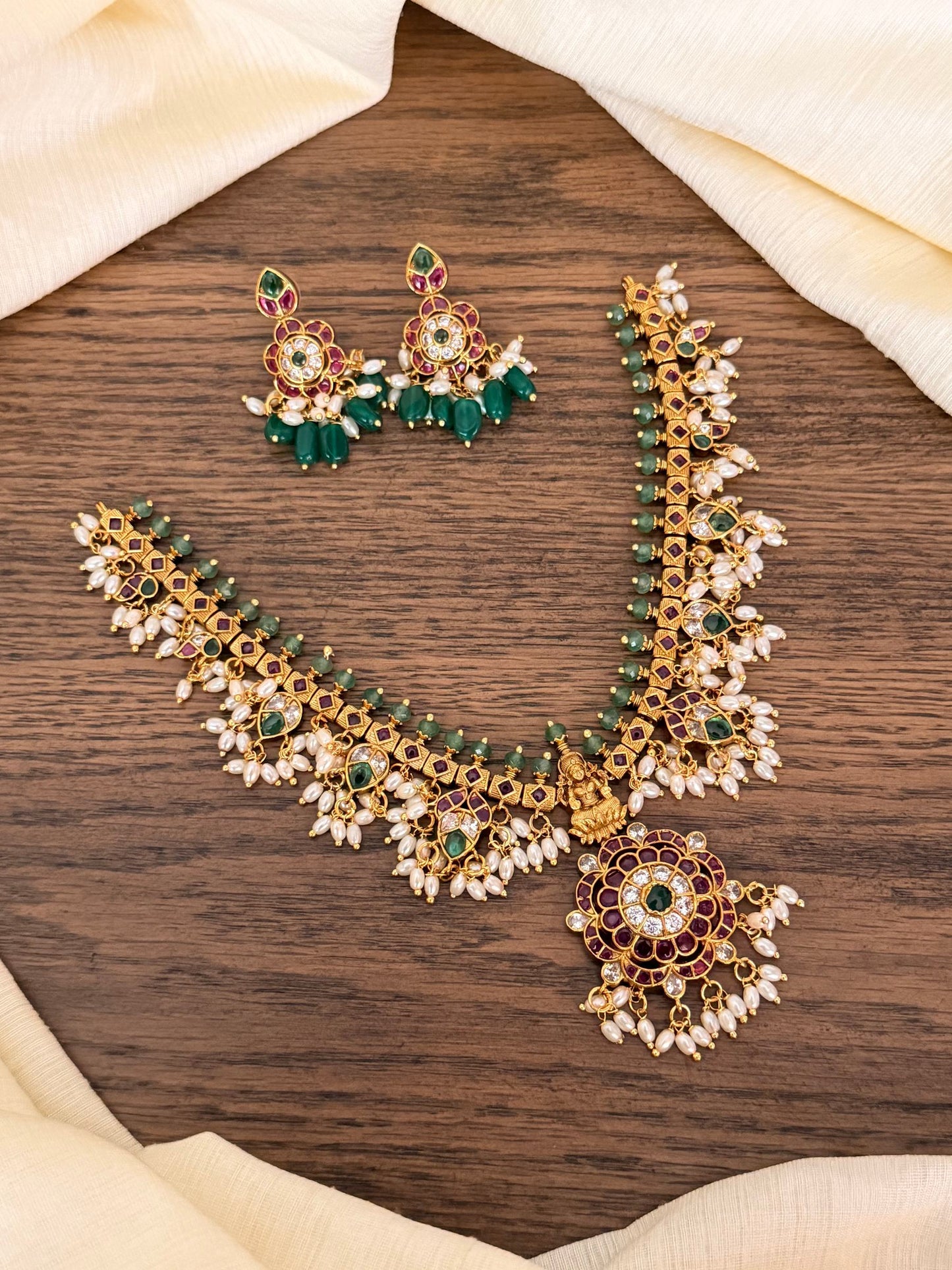 Lakshmi Temple Necklace Set