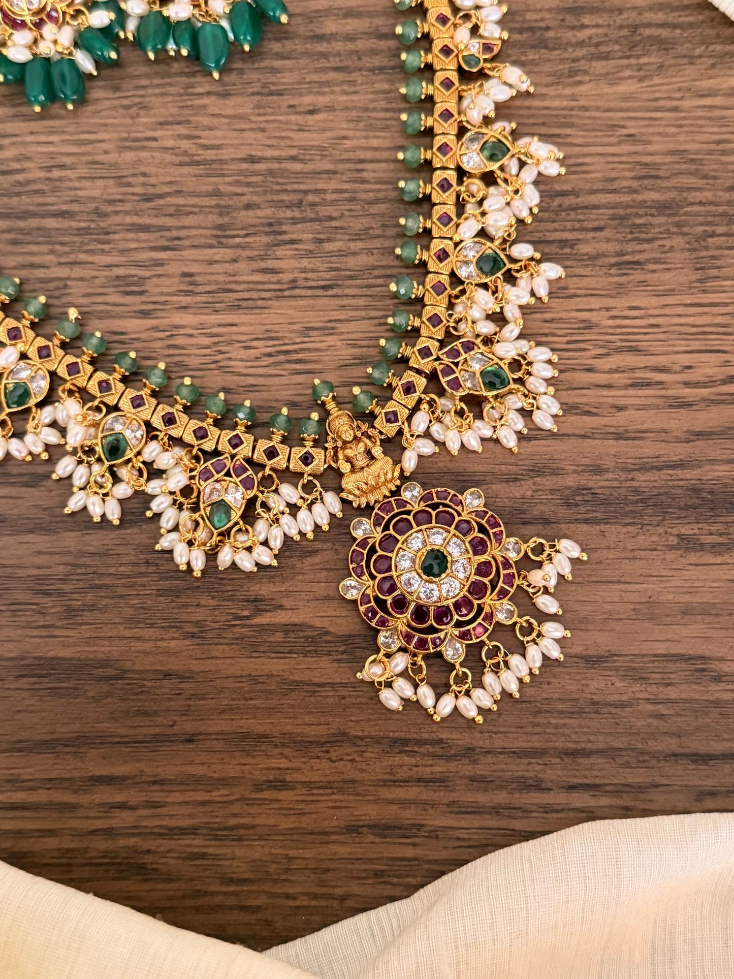 Lakshmi Temple Necklace Set