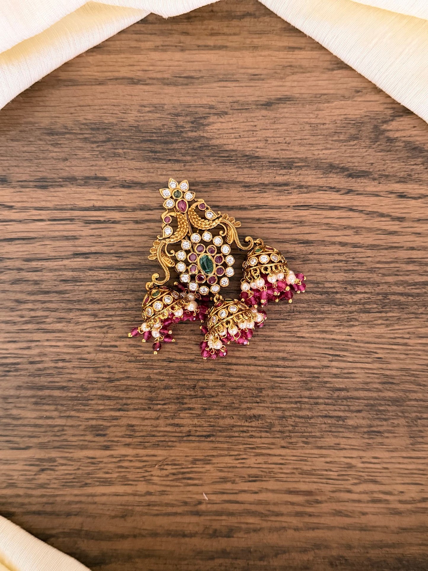 Antique Nakshi Jhumka Hair Pin Set