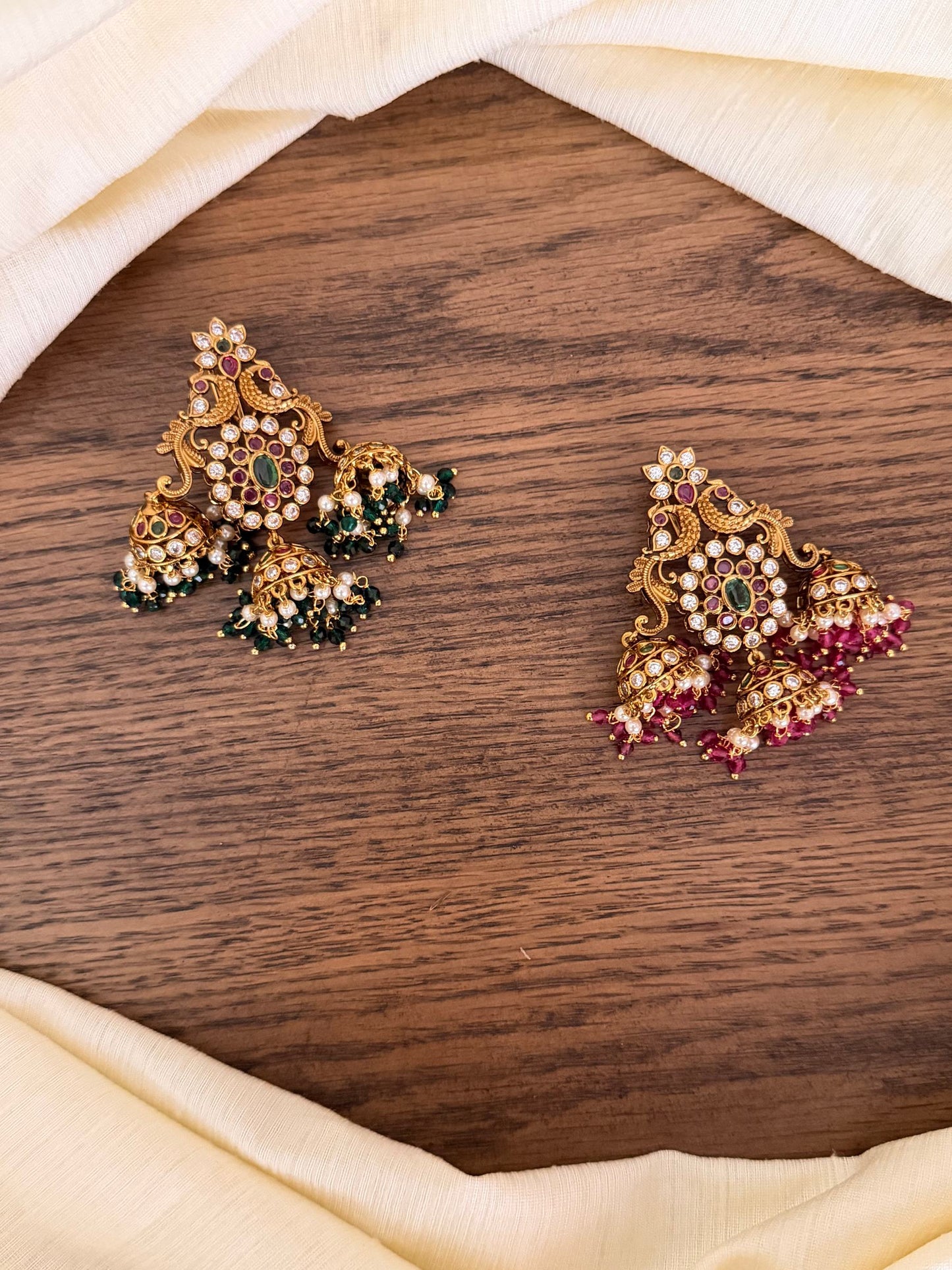 Antique Nakshi Jhumka Hair Pin Set