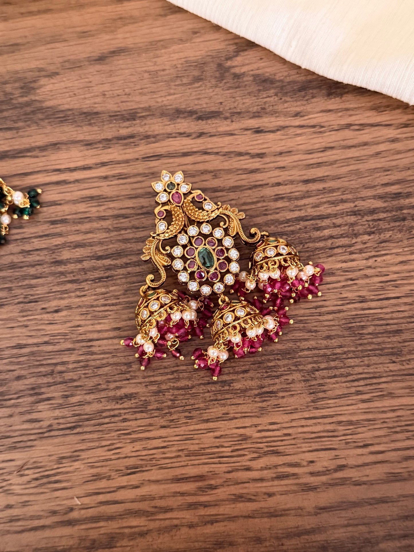 Antique Nakshi Jhumka Hair Pin Set