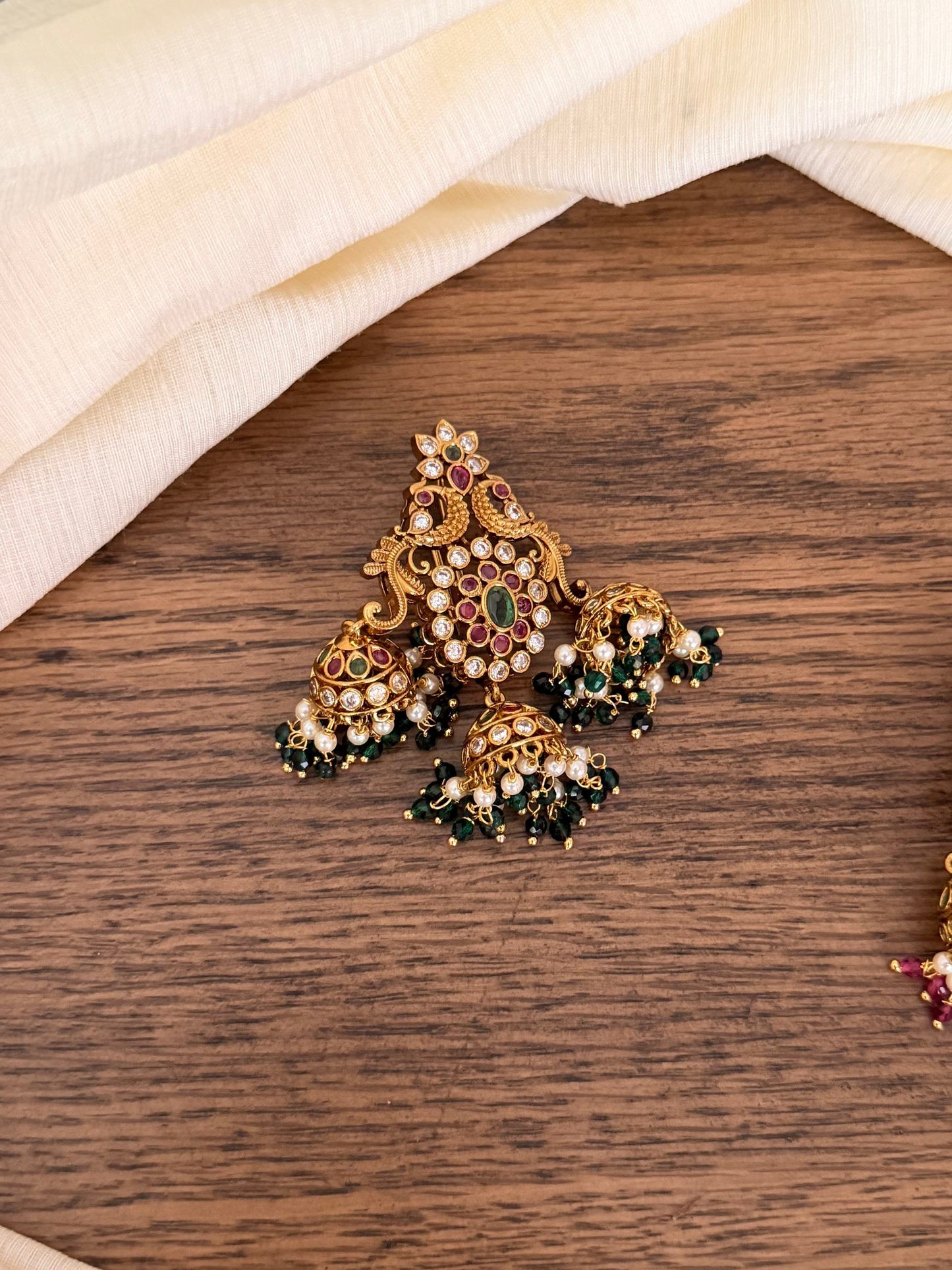 Antique Nakshi Jhumka Hair Pin Set