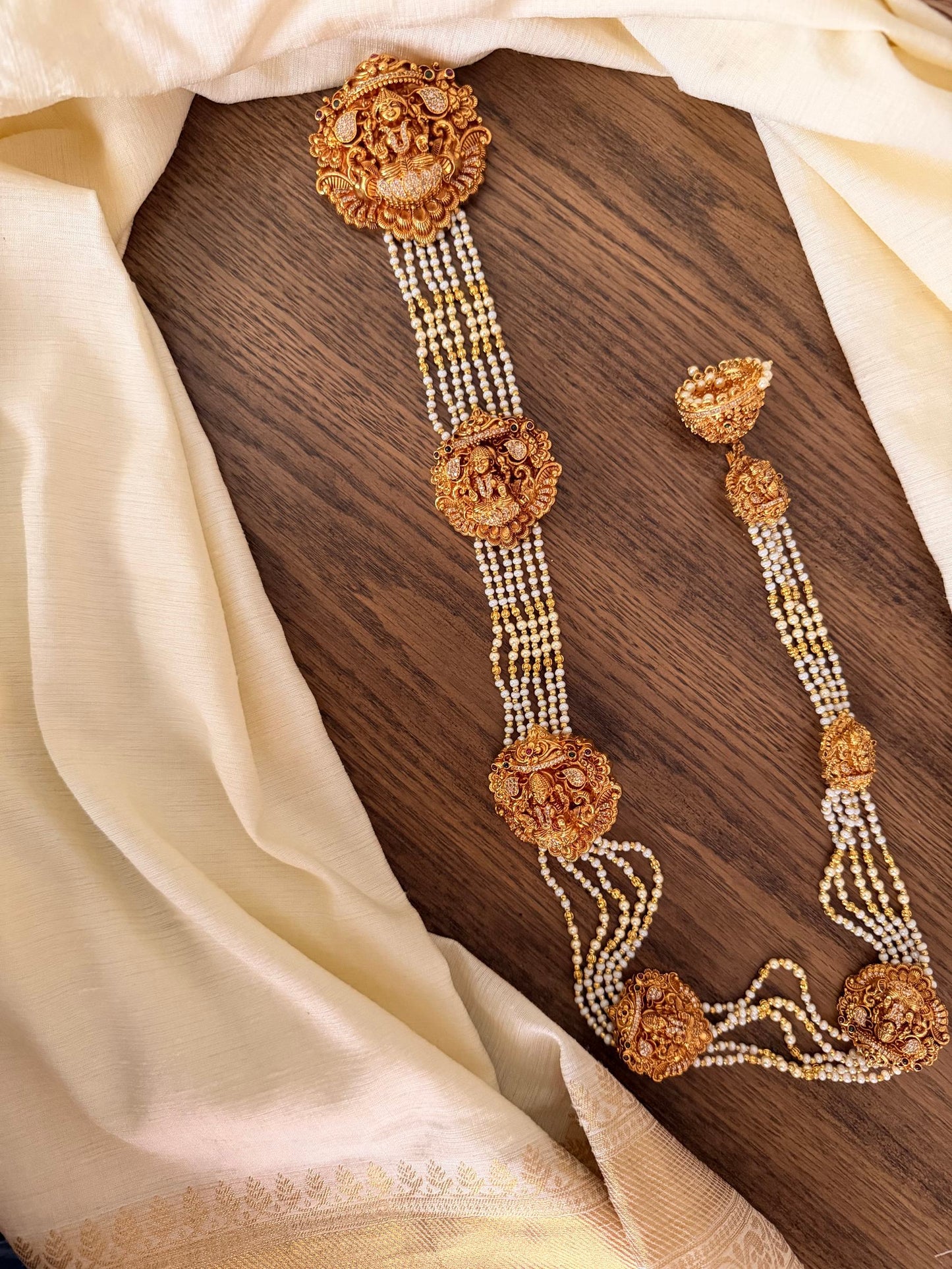 Lakshmi Temple Nakshi Jada / Bridal Hair Chain