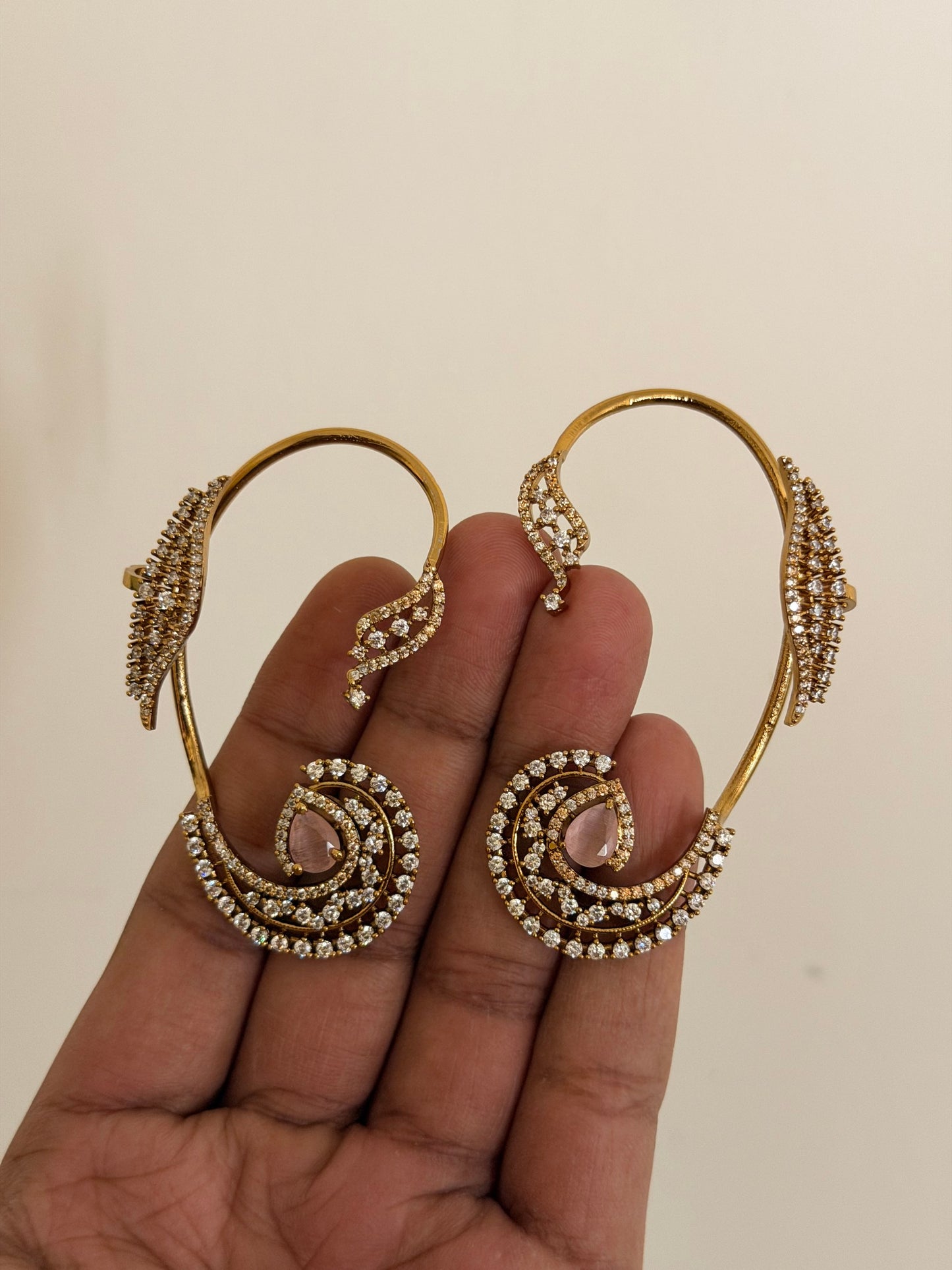 Spiral Galaxy CZ Ear Cuff