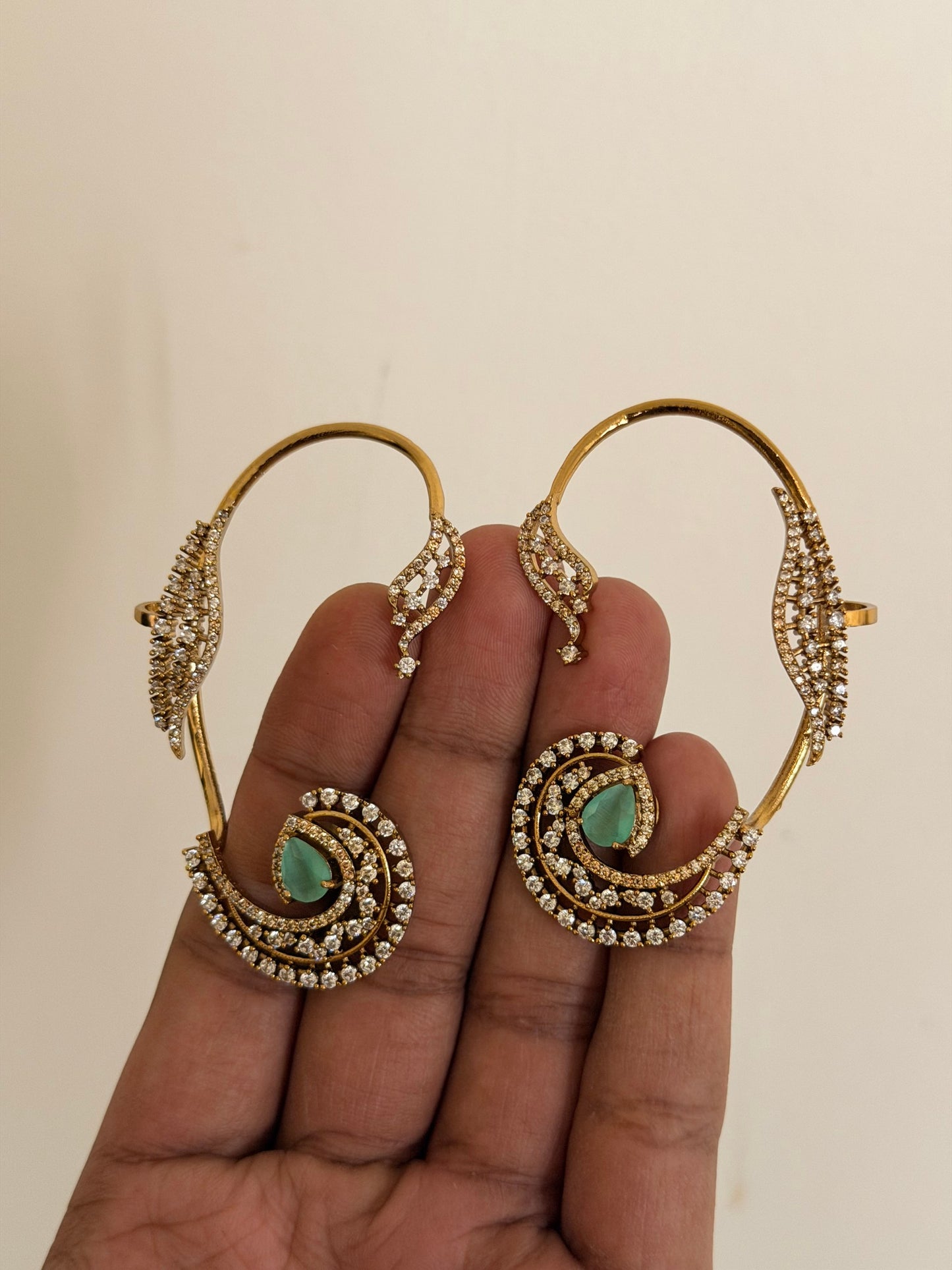 Spiral Galaxy CZ Ear Cuff