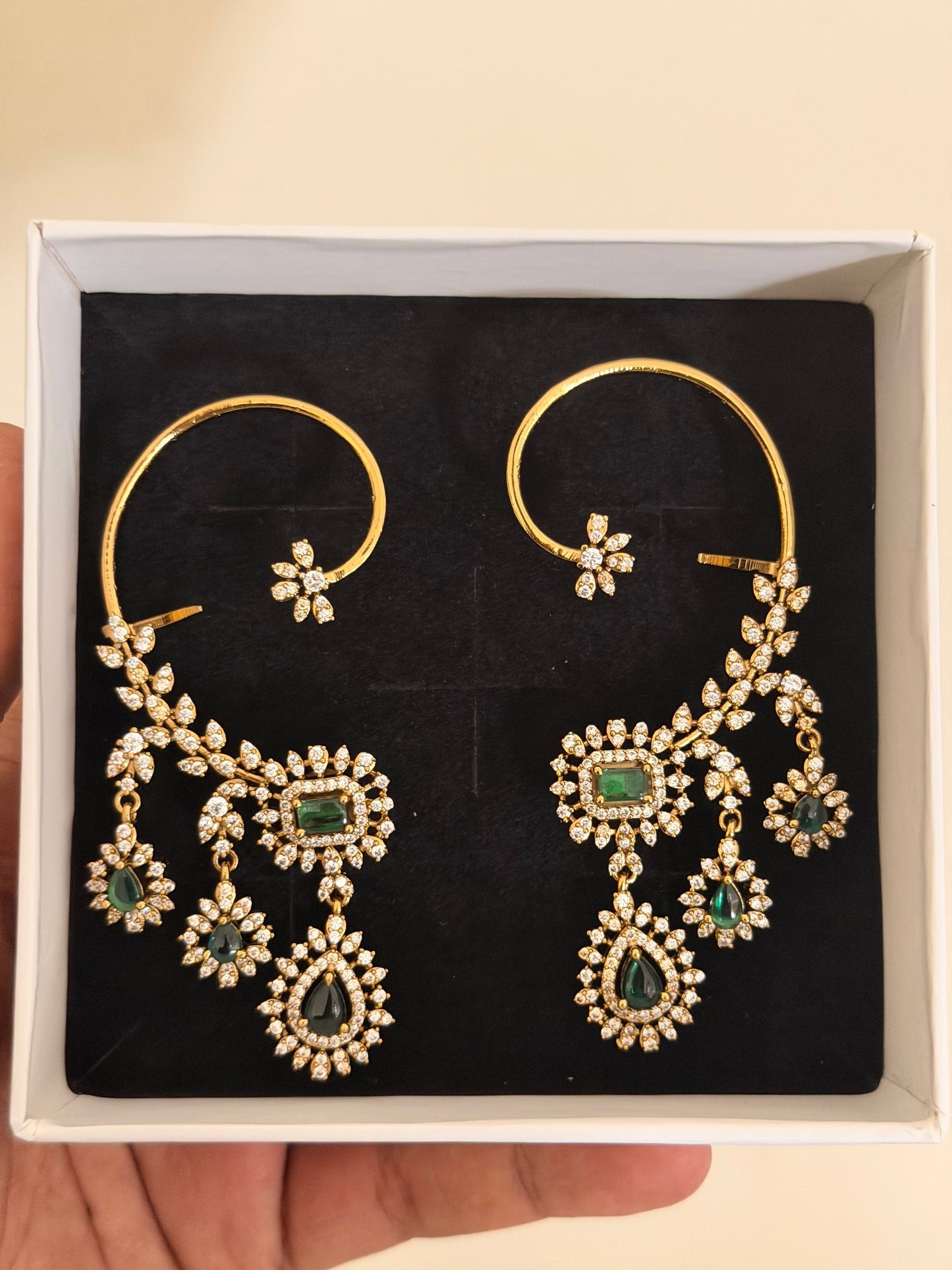 Cascade Floral Ear Cuff