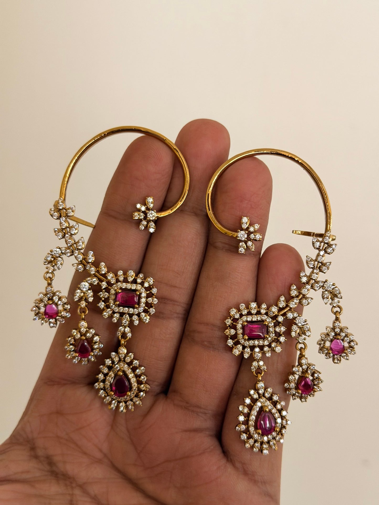 Cascade Floral Ear Cuff