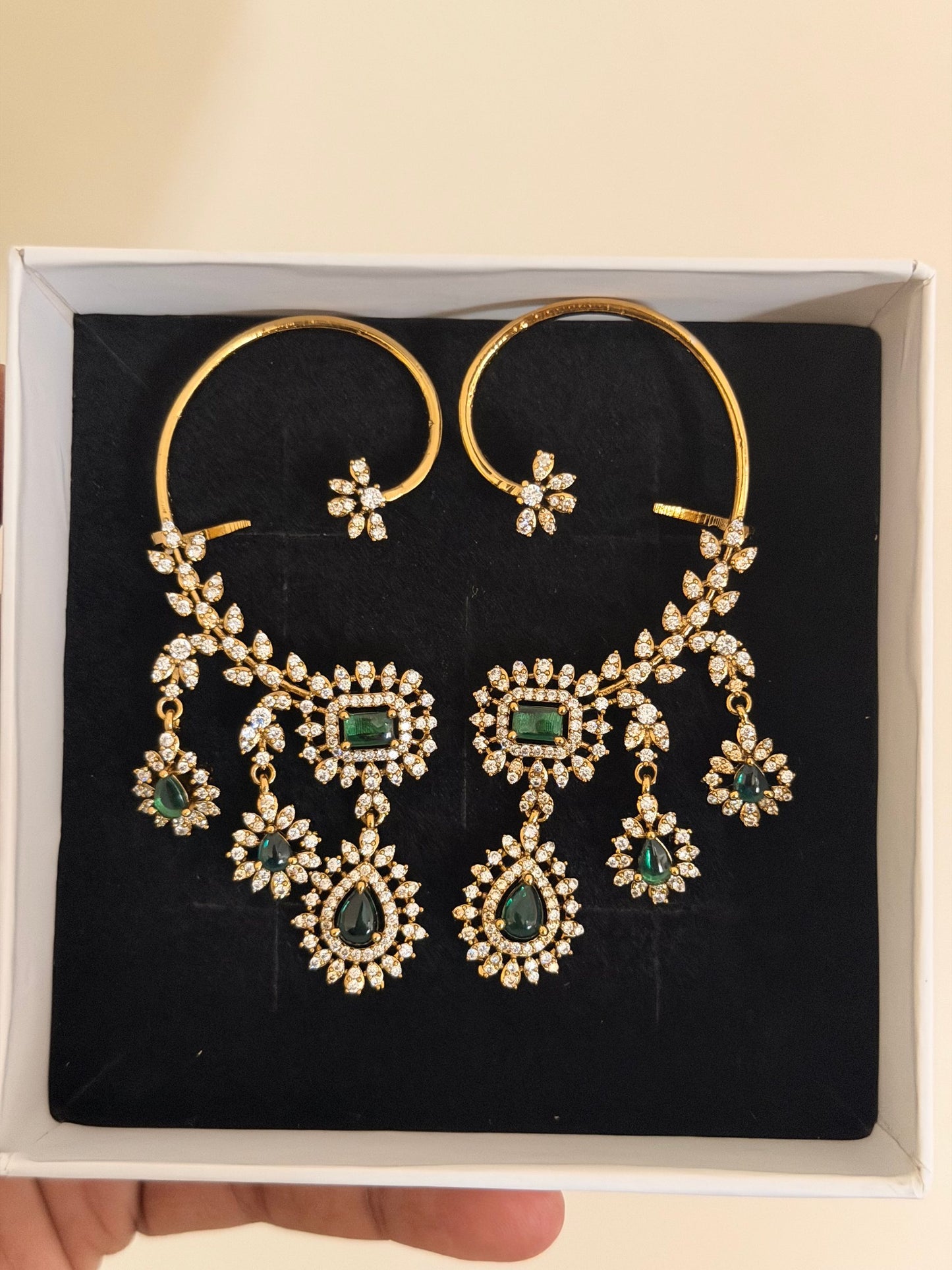 Cascade Floral Ear Cuff