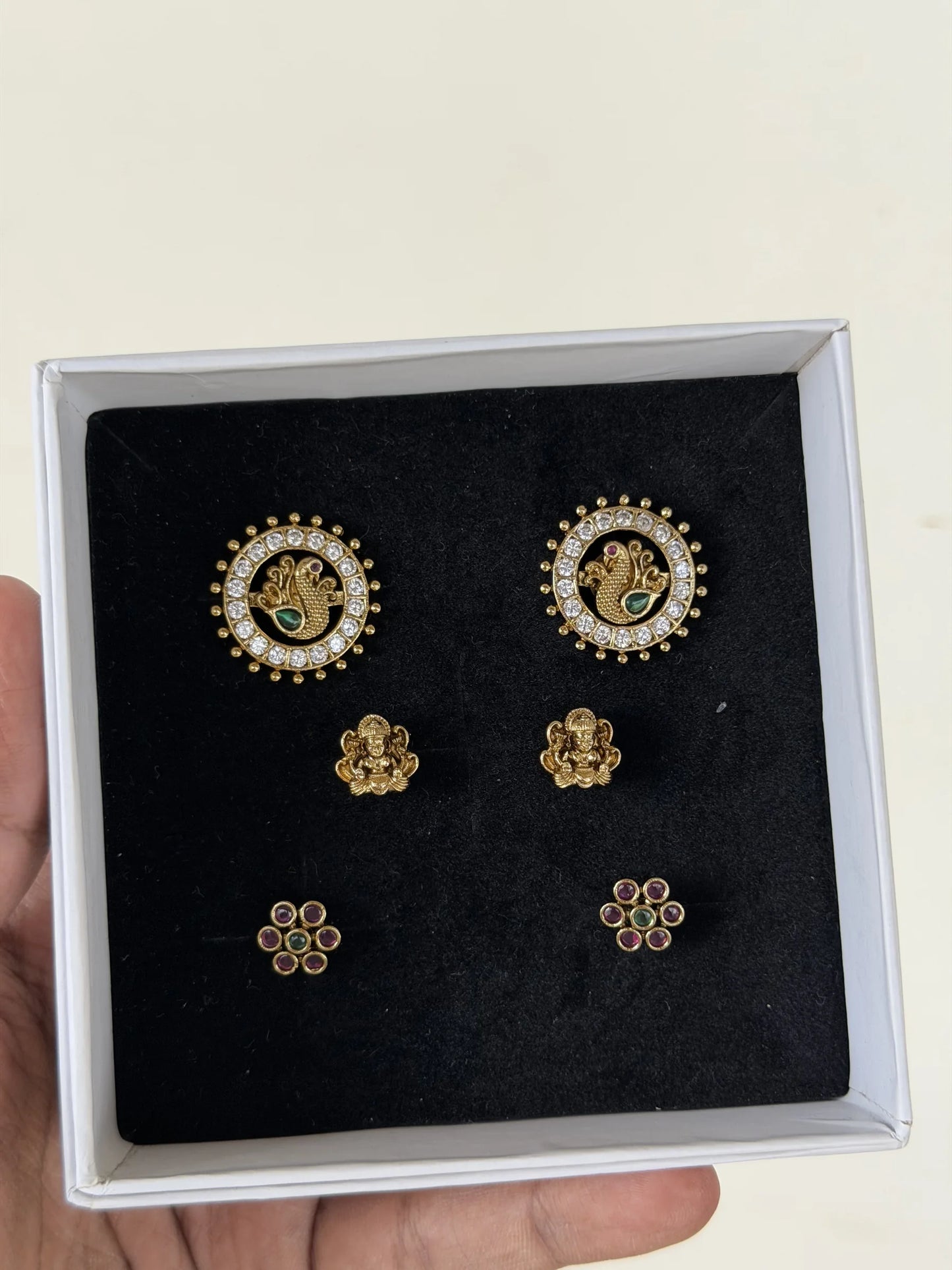 3 in 1 Stud Earrings