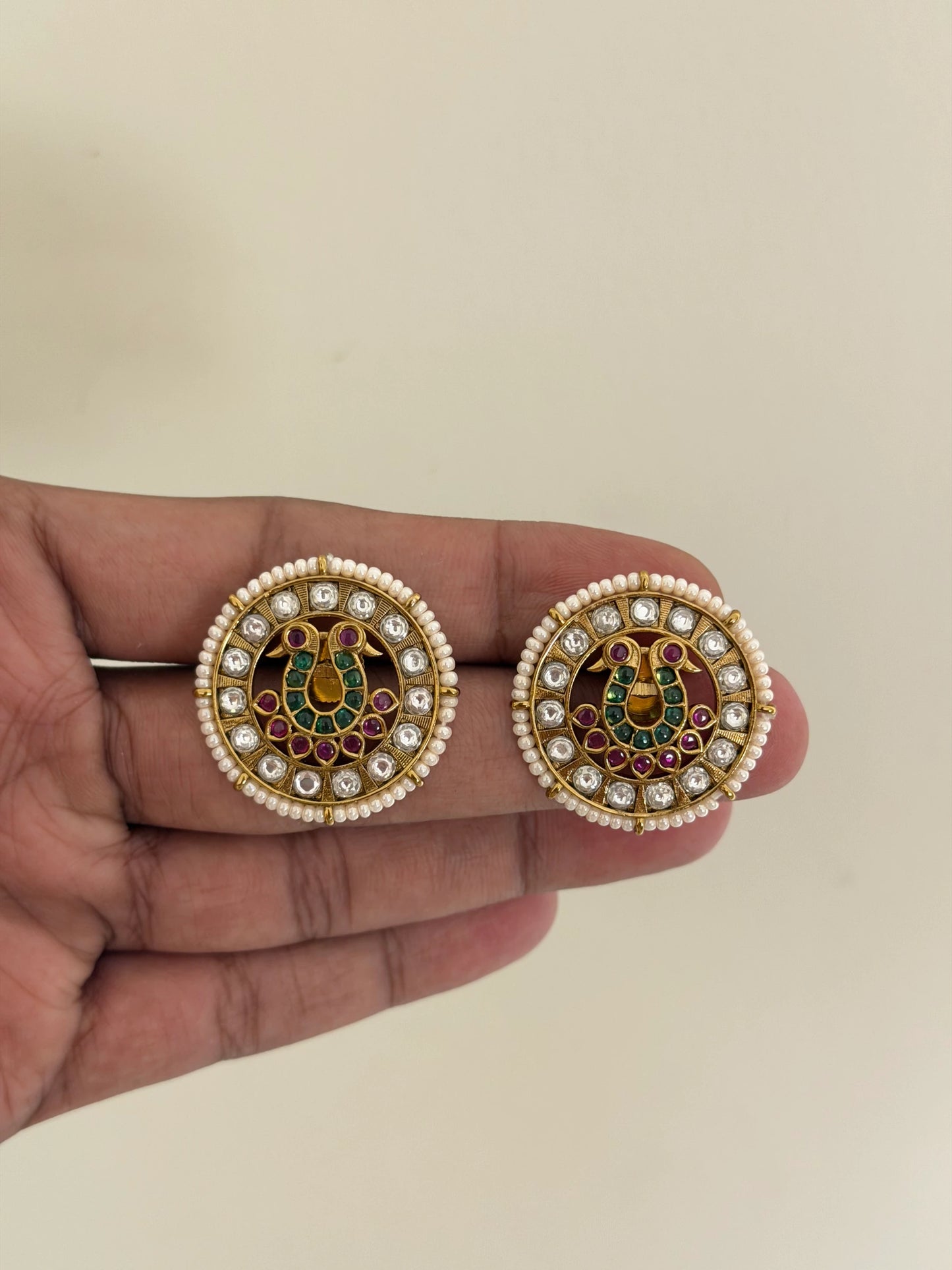 Antique Coin Stud Earrings