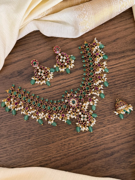 3 in 1 Floral Necklace Set