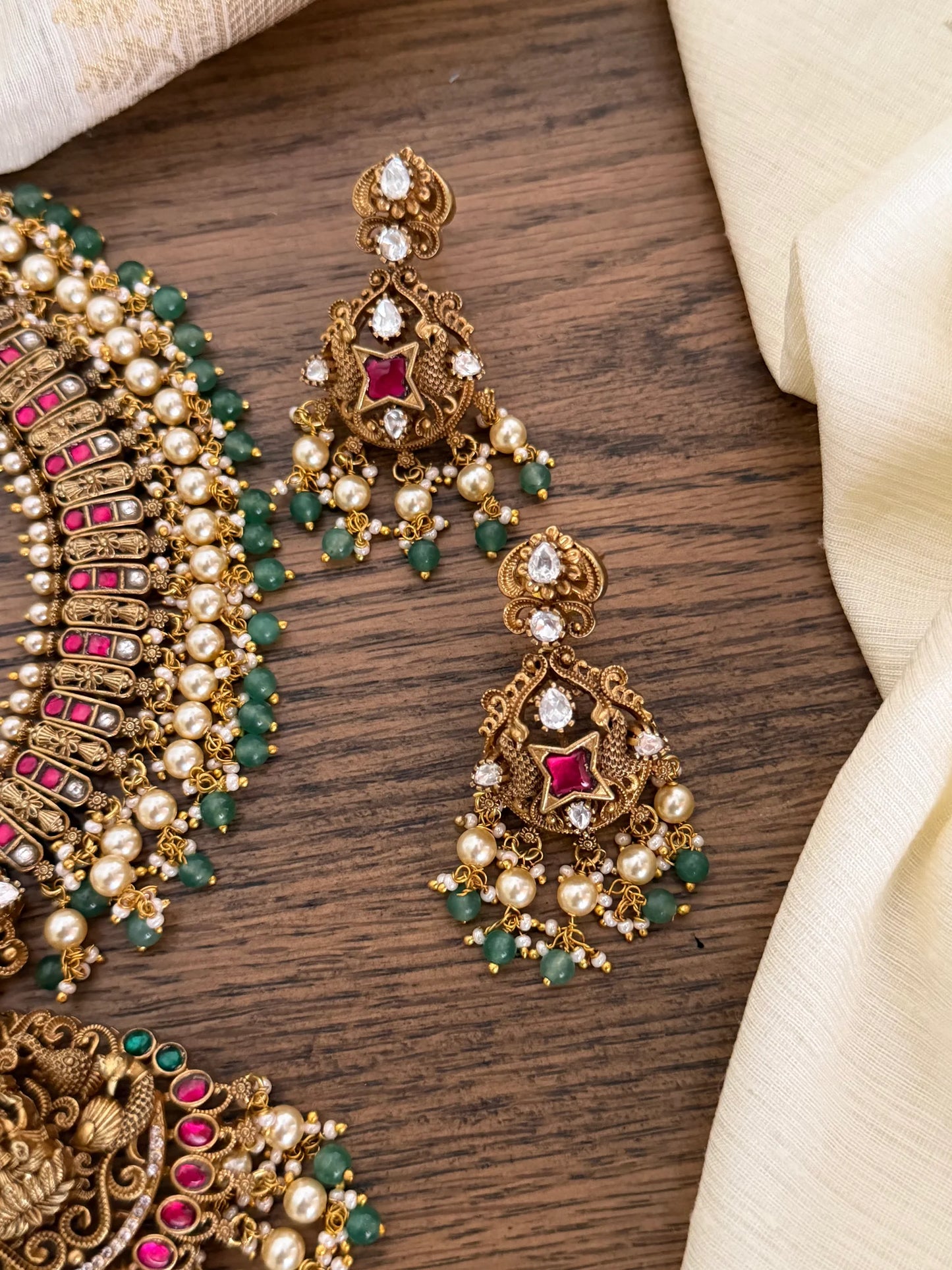 Lakshmi Temple Grand Choker Necklace Set