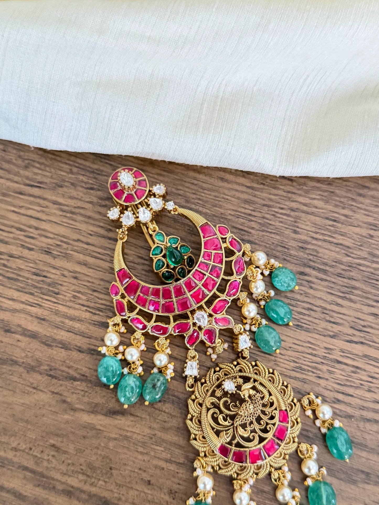 Antique Jadau Kundan Hair Accessory