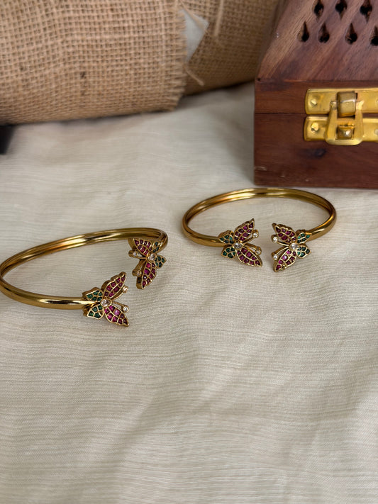 Open Hoop Butterfly Bangles
