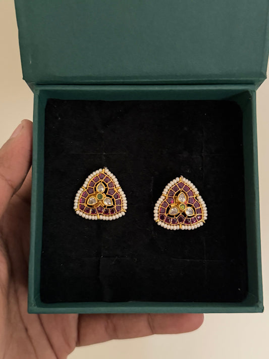 Triangle Kemp Stud Earrings