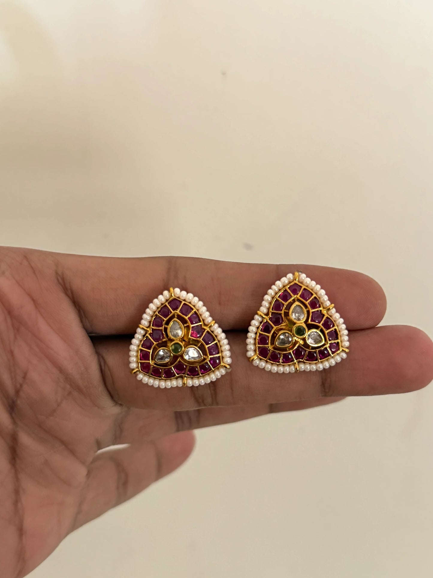 Triangle Kemp Stud Earrings
