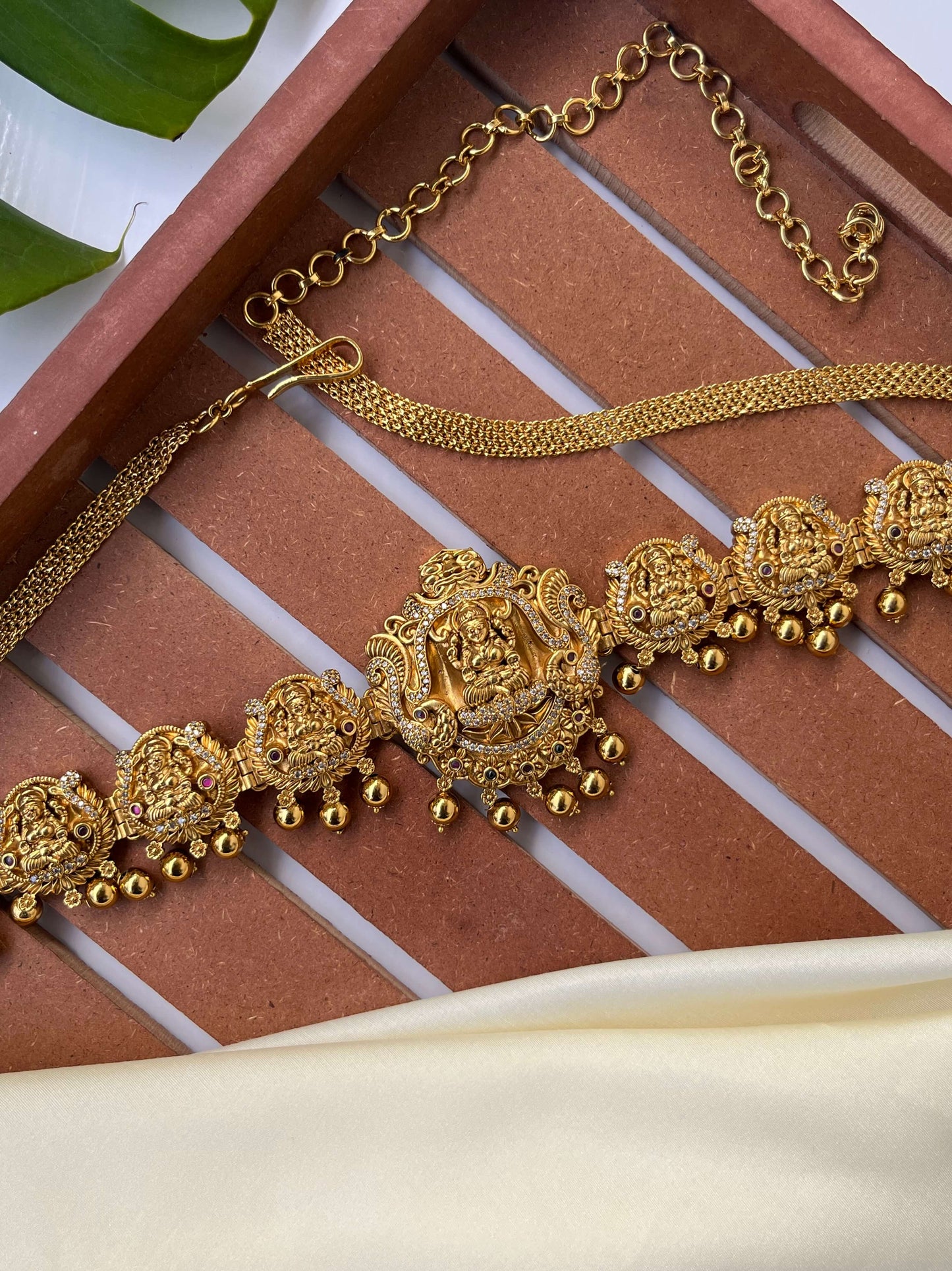 Heavy Nakshi Lakshmi Devi Hipbelt – Bridal Waist Accessory