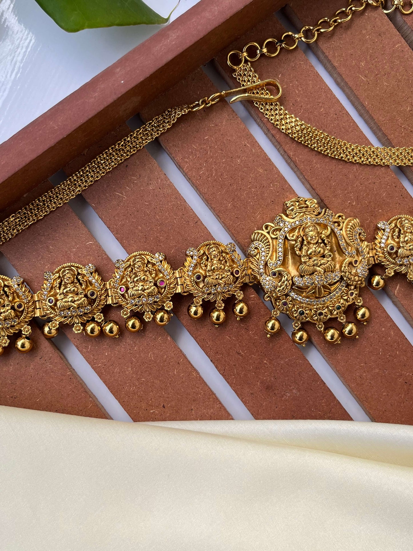 Heavy Nakshi Lakshmi Devi Hipbelt – Bridal Waist Accessory