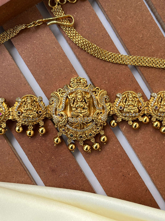 Heavy Nakshi Lakshmi Devi Hipbelt – Bridal Waist Accessory