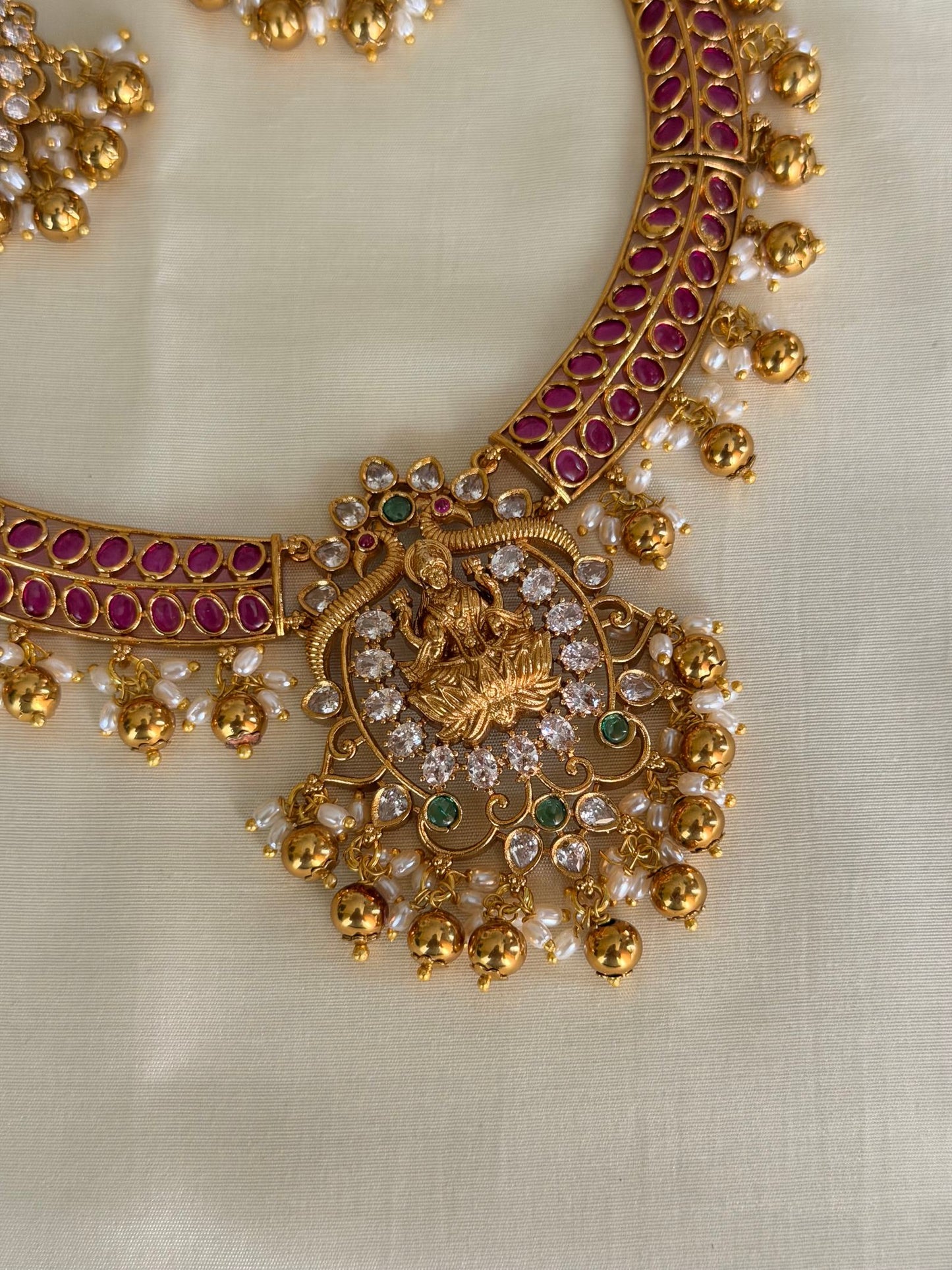 Ruby Kemp Choker Necklace Set