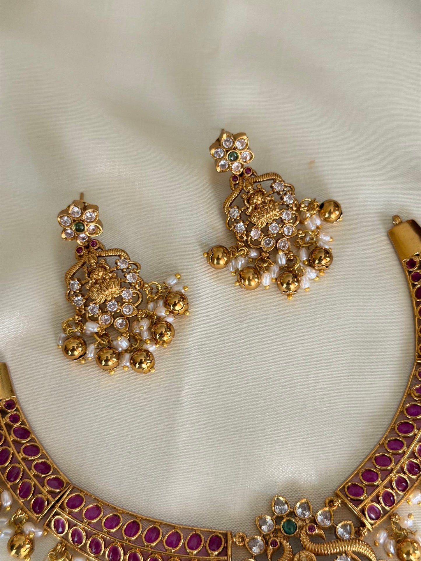 Ruby Kemp Choker Necklace Set