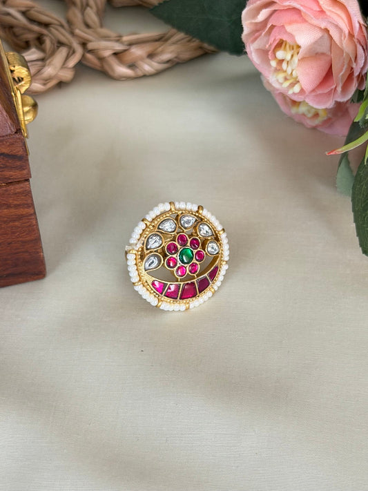 Jadau Kundan Finger Ring