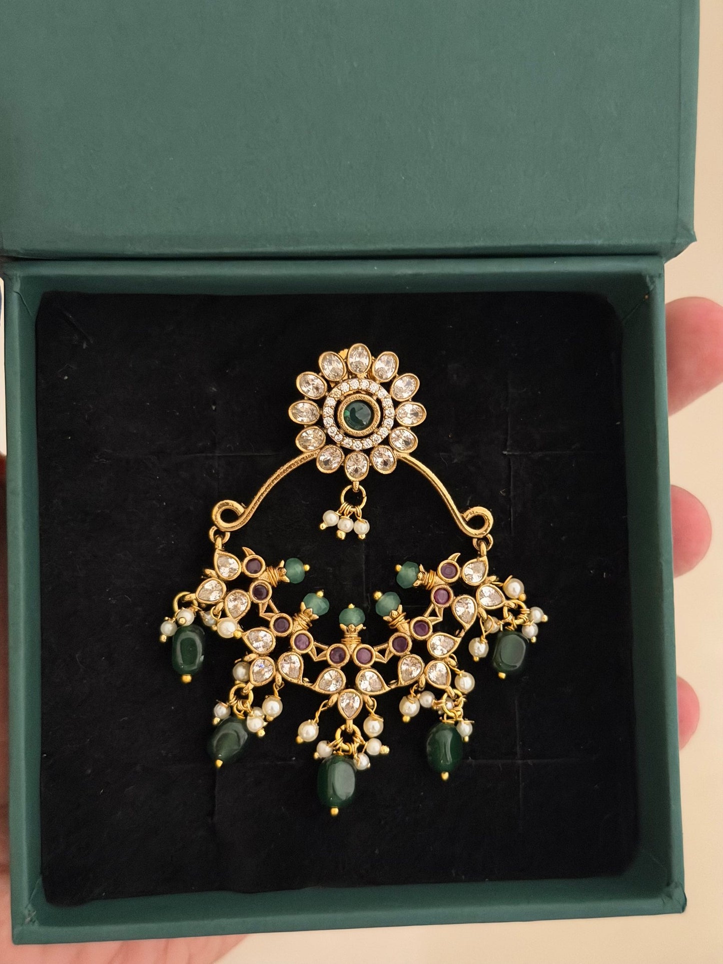 Statement Chaandbali Earrings