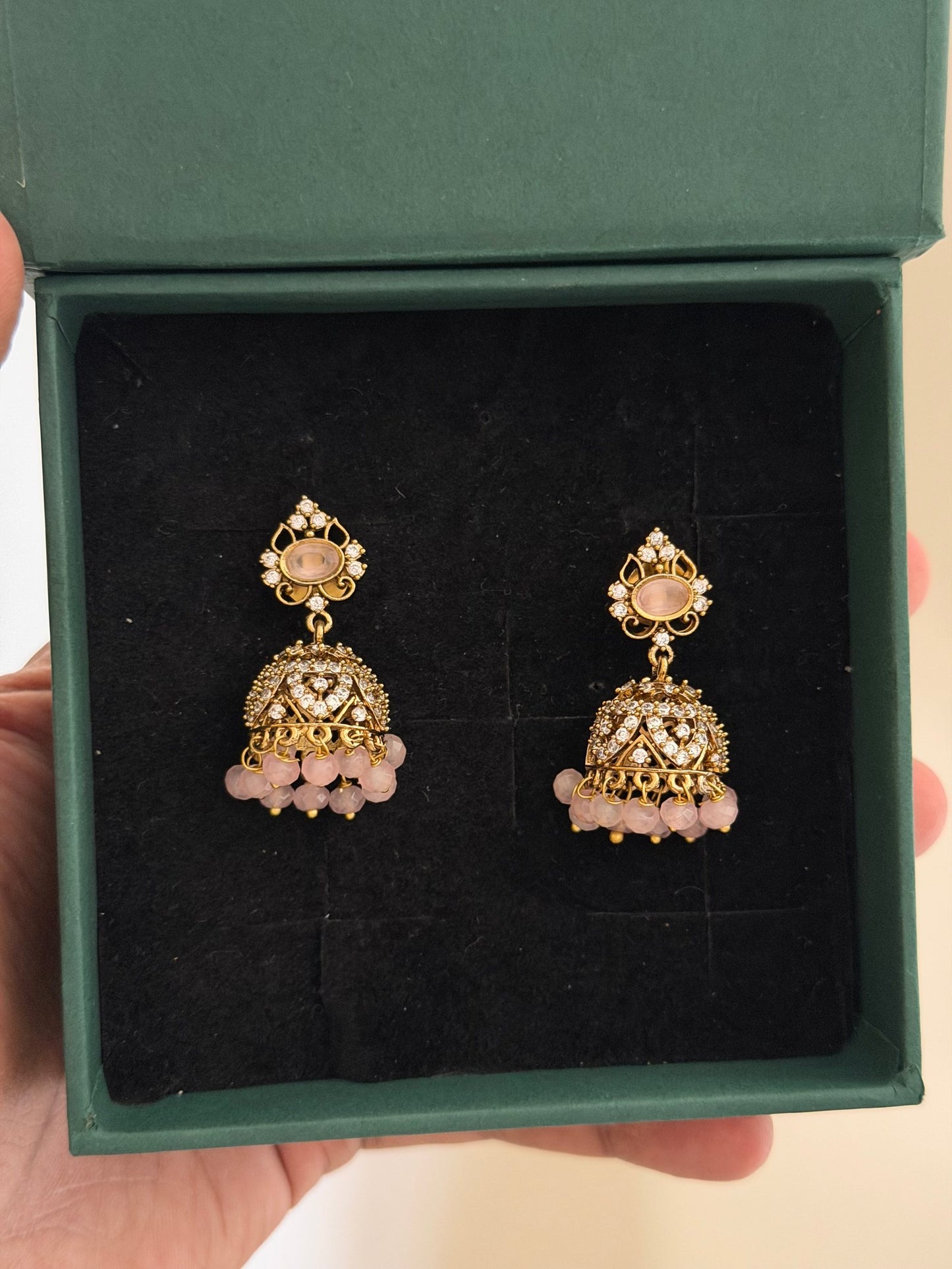 Petite Victorian Jhumka Earrings