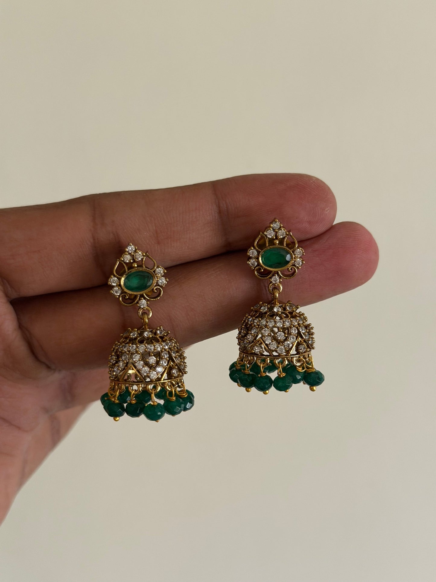 Petite Victorian Jhumka Earrings