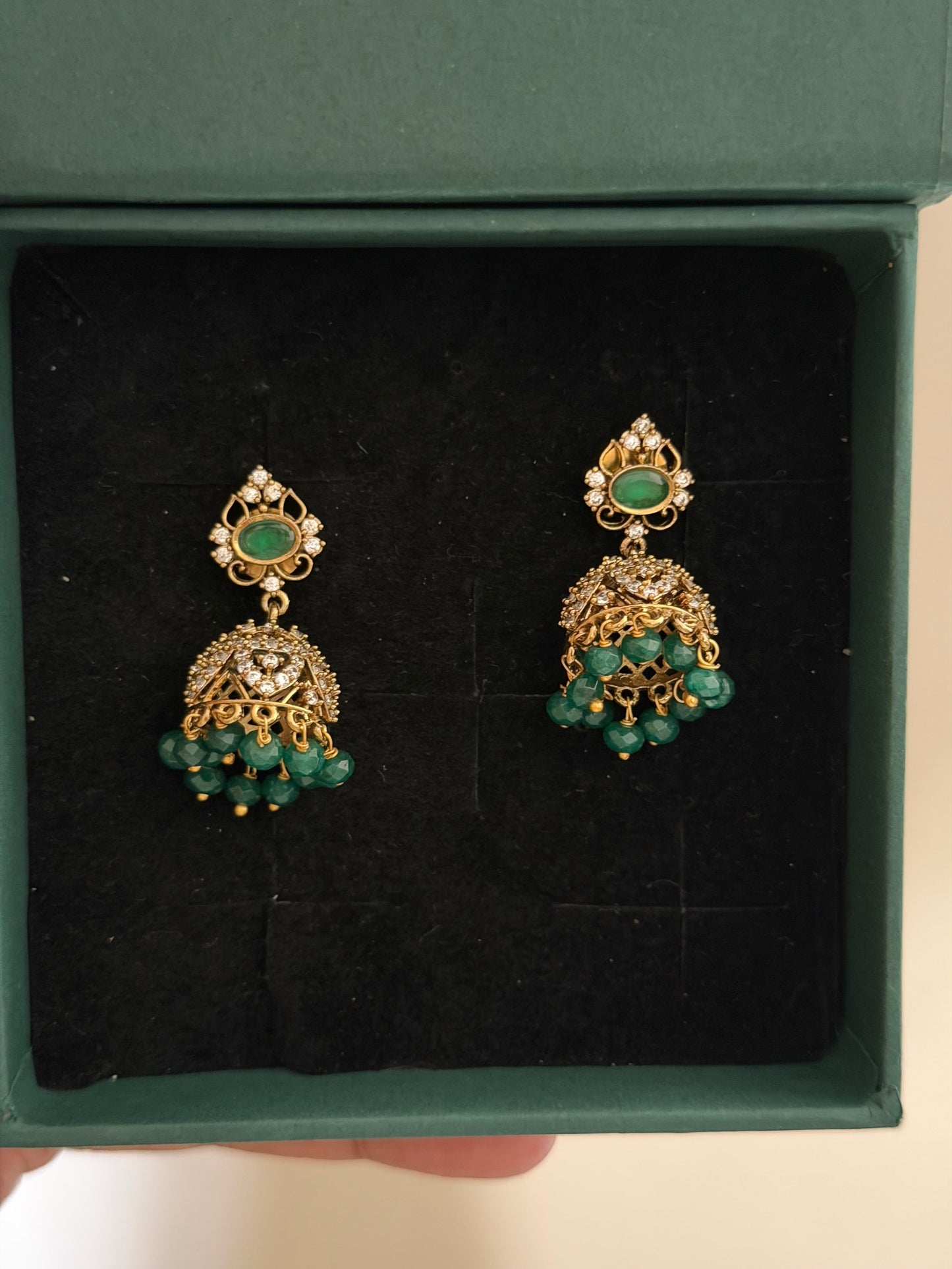 Petite Victorian Jhumka Earrings
