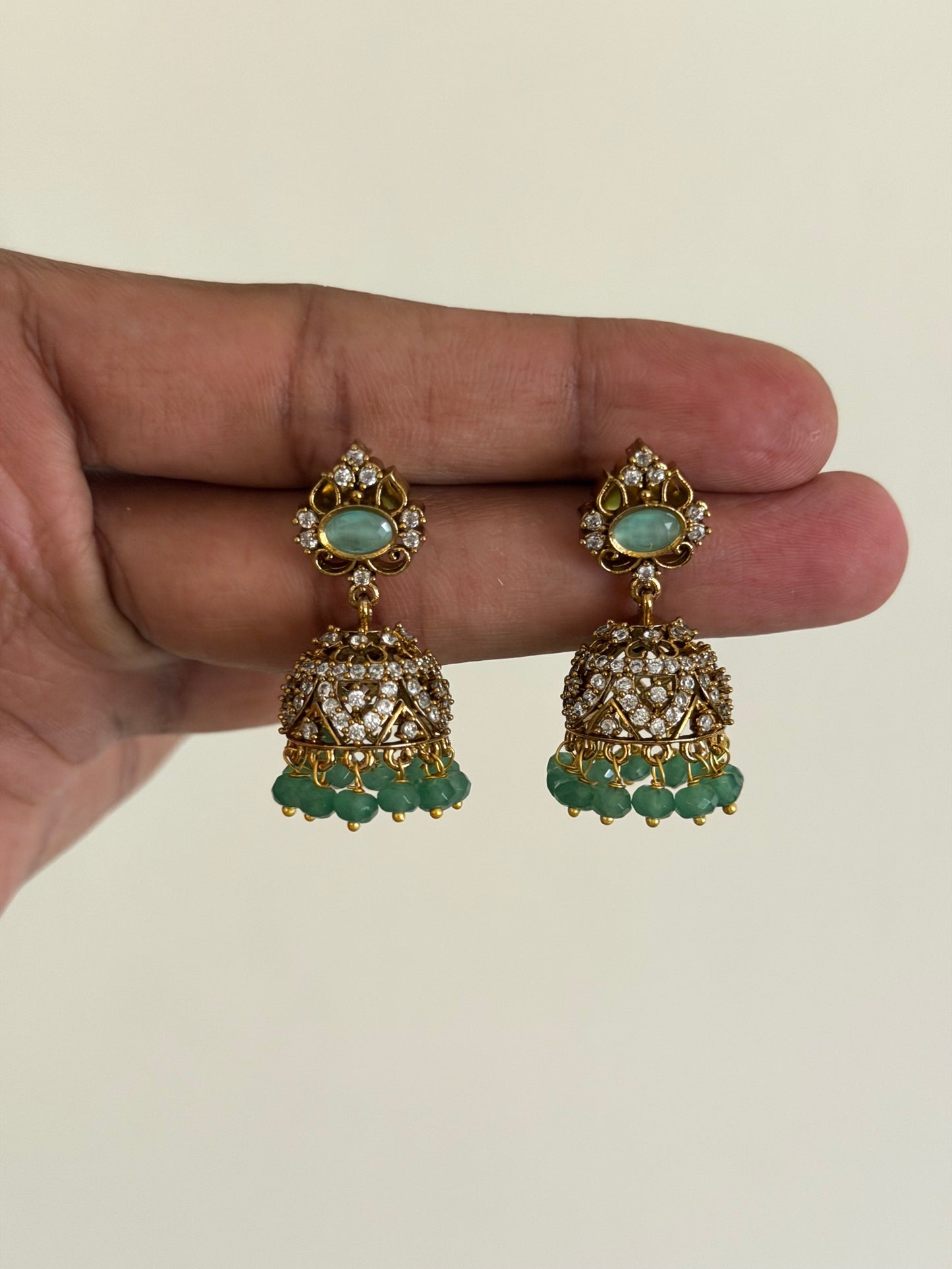 Petite Victorian Jhumka Earrings