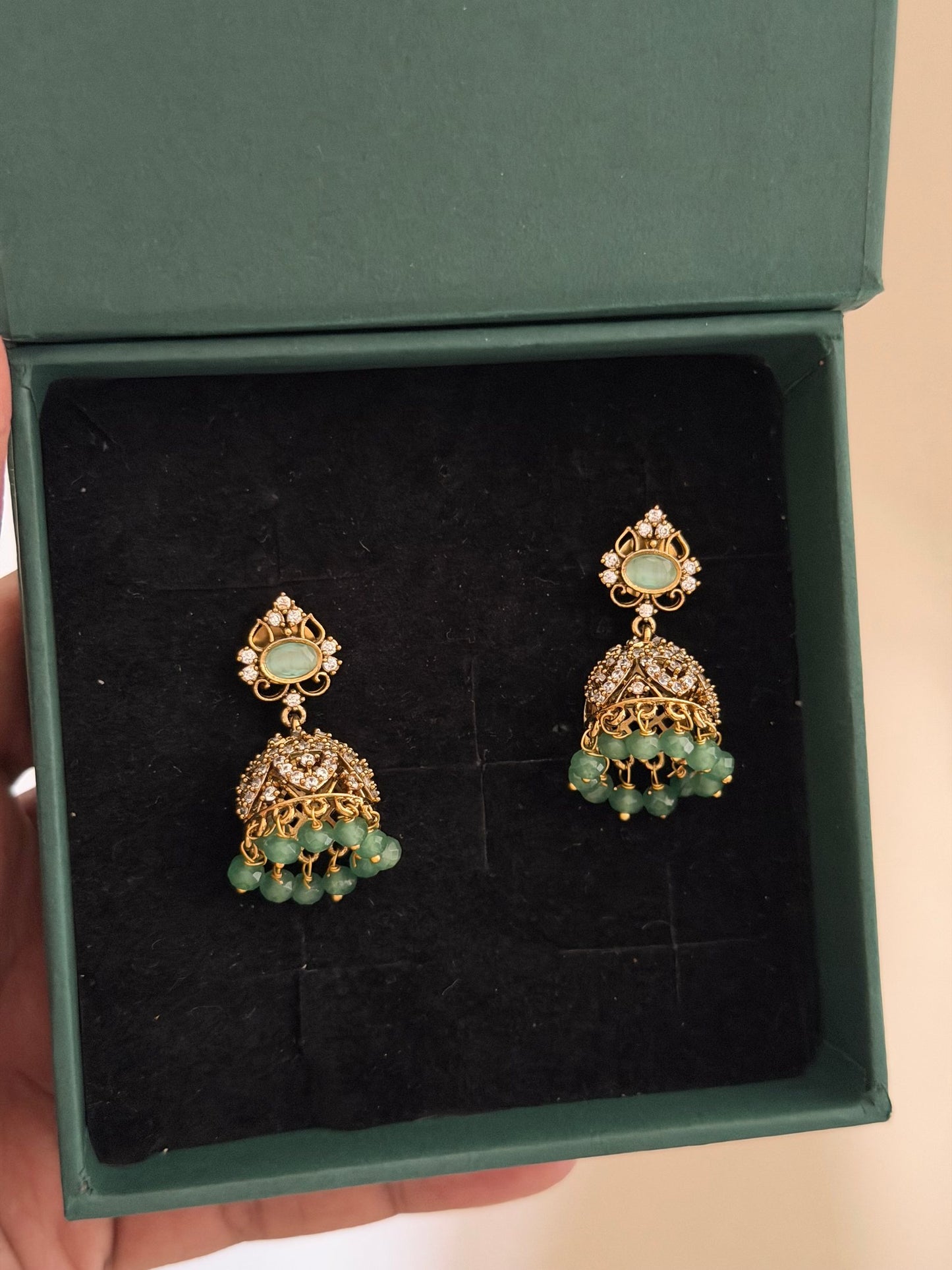 Petite Victorian Jhumka Earrings