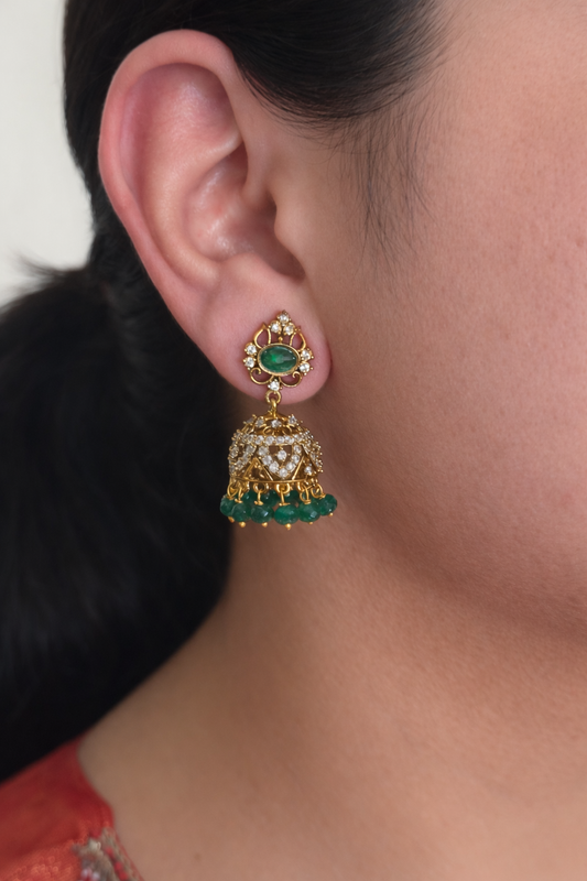 Petite Victorian Jhumka Earrings