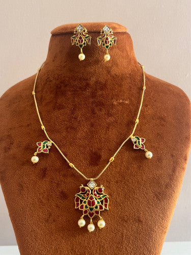 Peacock Chain Necklace Set