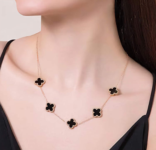 Black Klee Necklace
