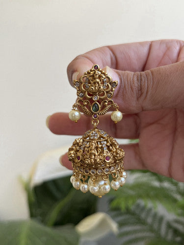 Lakshmi Devi Pearls Jhumka