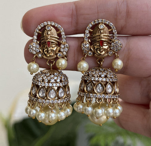 Venkateshwara Swamy Victorian Jhumka