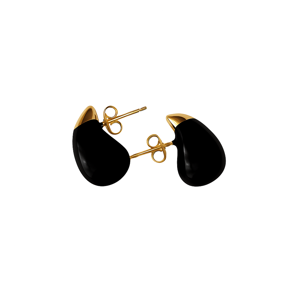Drop Earrings - Black